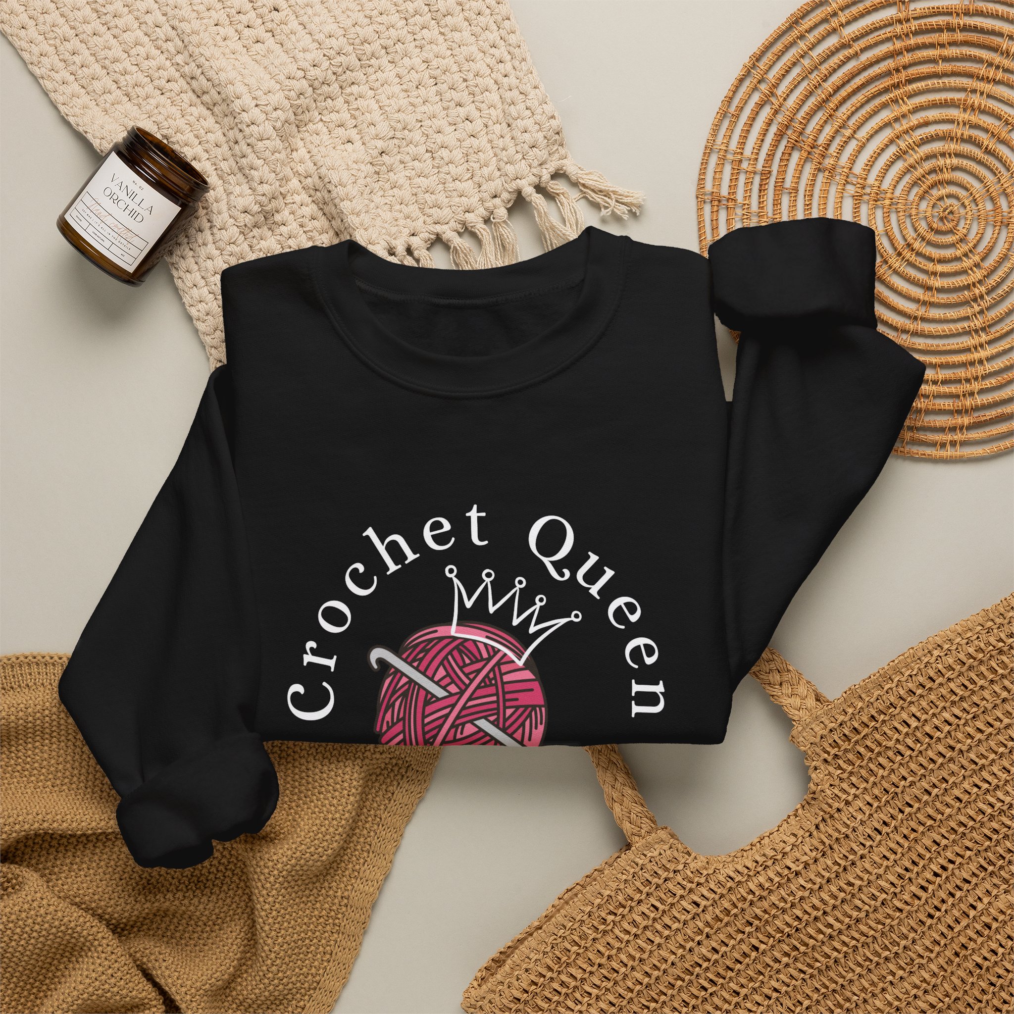 Crochet Queen Sweatshirt - Image 4