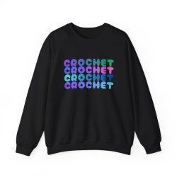 Colorful Crochet Sweatshirt