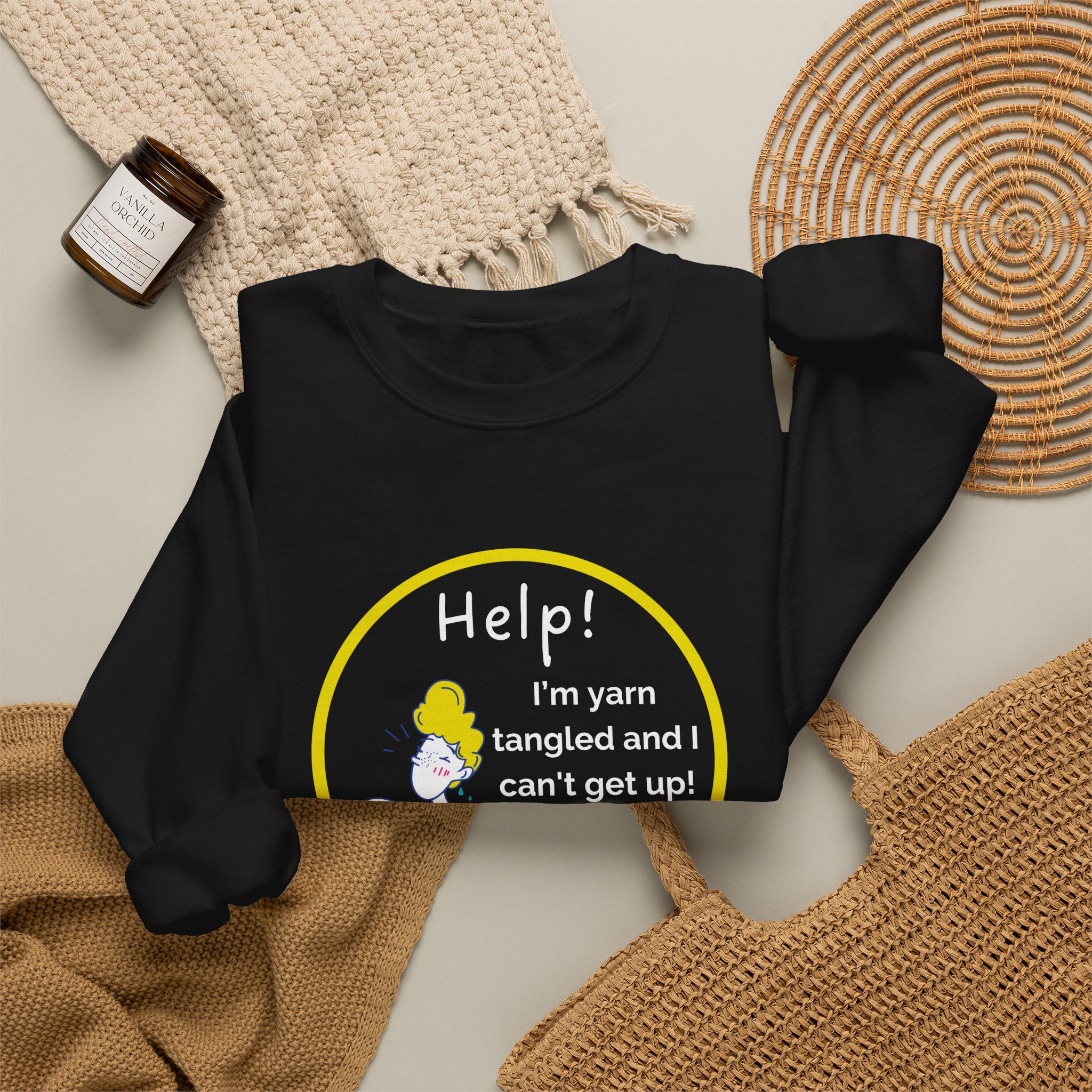 Crochet Help Sweatshirt - Image 4