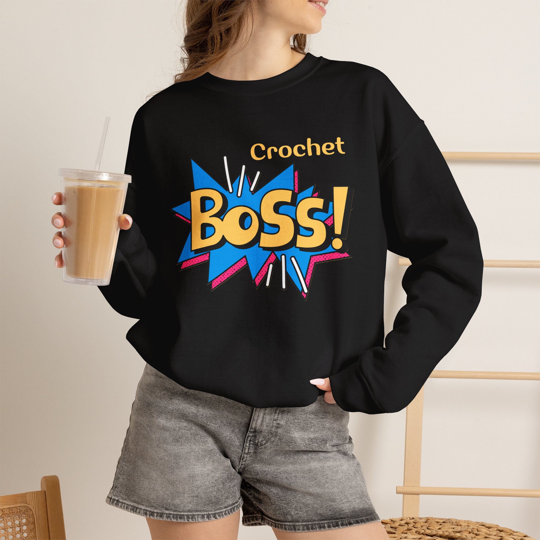 Crochet Boss Sweatshirt - Image 5