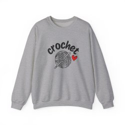 Love Crochet Sweatshirt