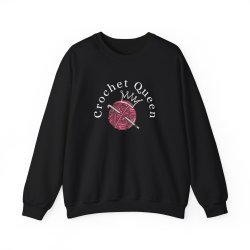 Crochet Queen Sweatshirt