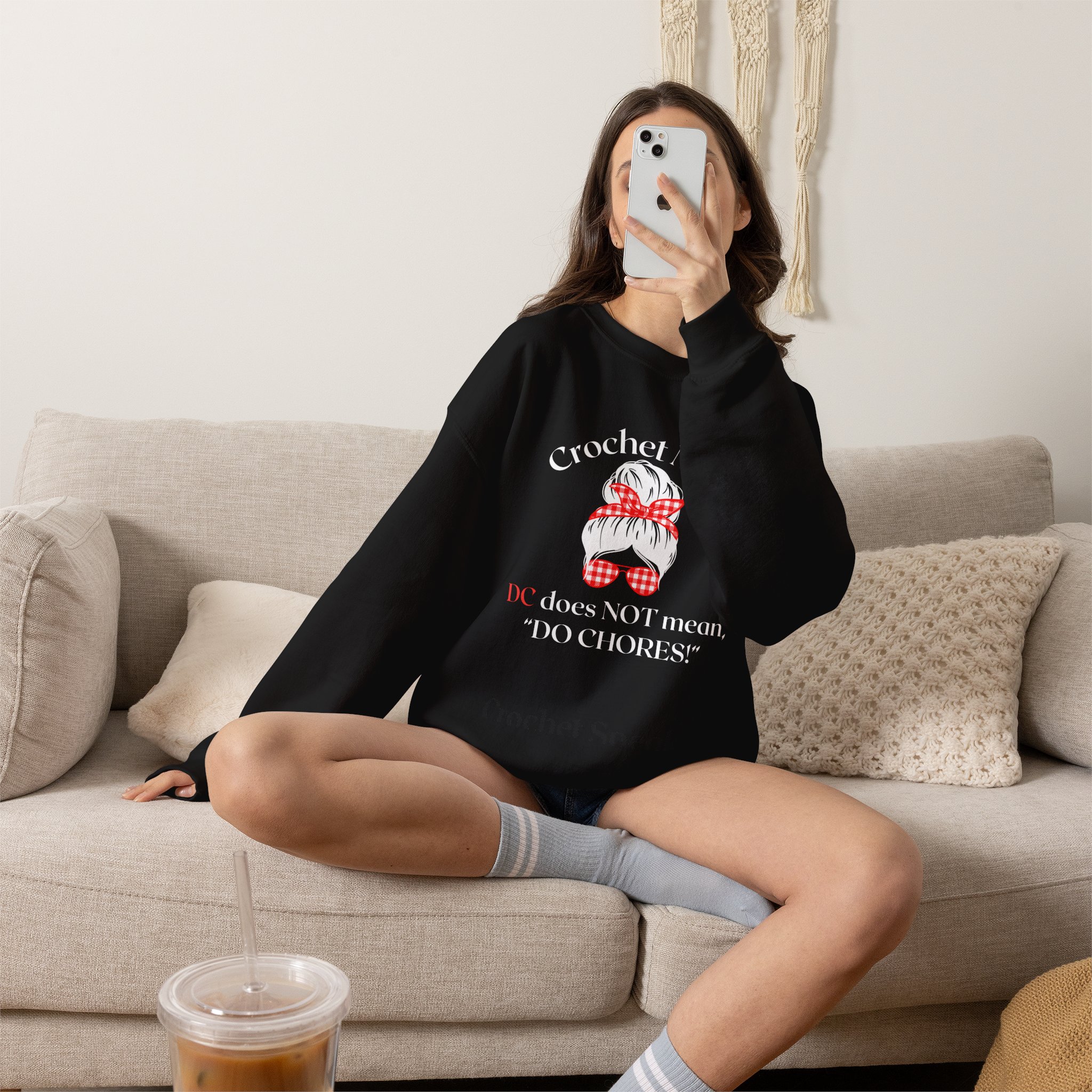 Crochet Mom Sweatshirt - Image 6