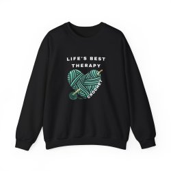 Crochet is Therapy Sweatshirt