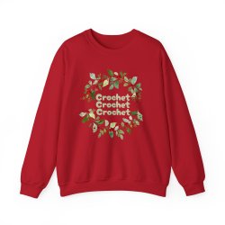 Crochet Wreath Sweatshirt